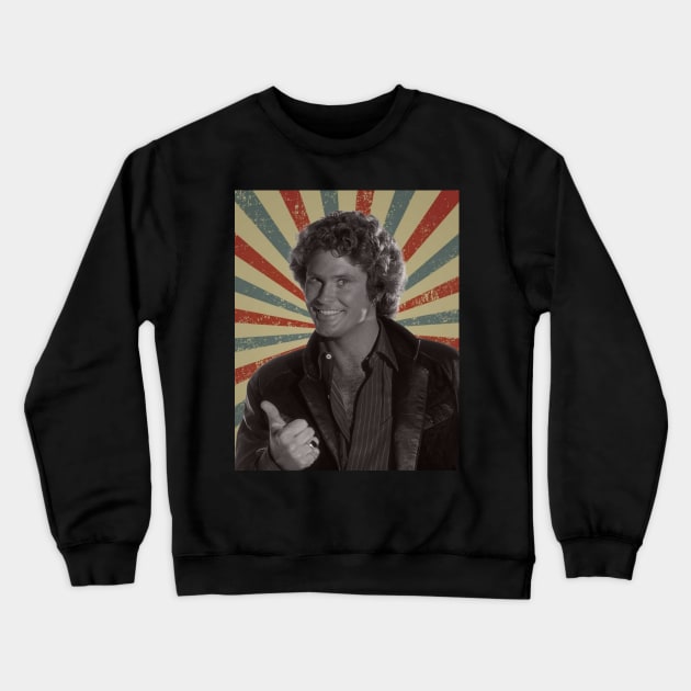 David Hasselhoff Crewneck Sweatshirt by LivingCapital 